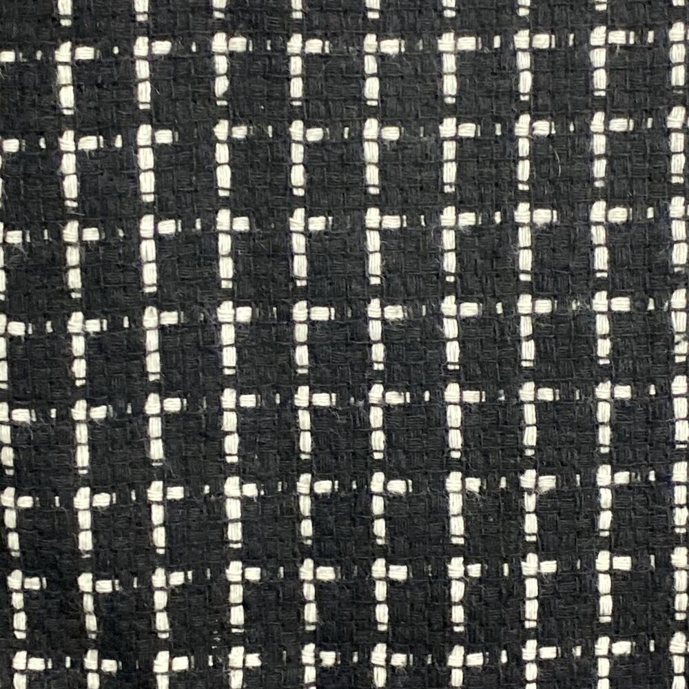 Judy Bond Blazer Womens 16 Tweed Black Check Jacket Fringe Boucle Office Boxy - Picture 9 of 13